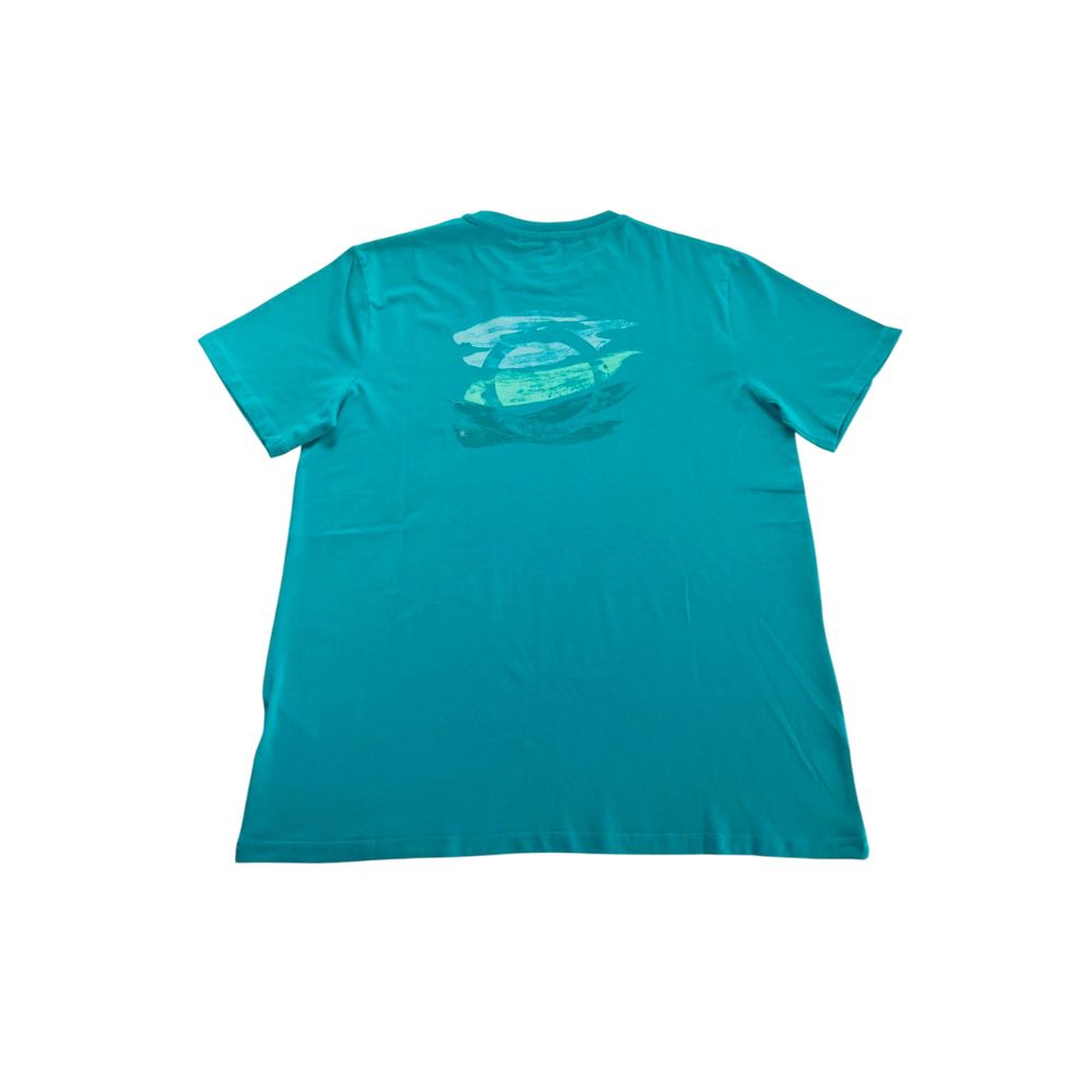 Trussardi Beachwear Light Blue Cotton Men T-Shirt | Regal Royce