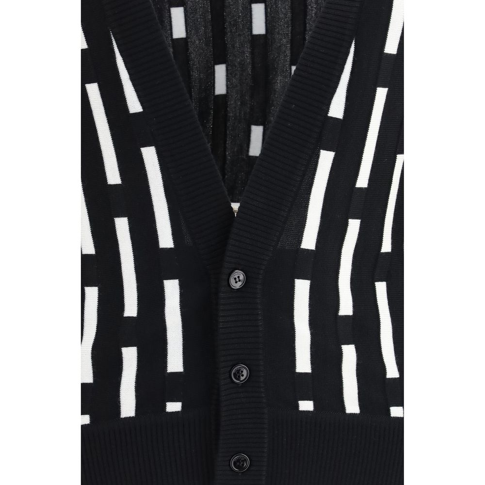 Versace Multicolor Wool Oves Aries Cardigan | Regal Royce