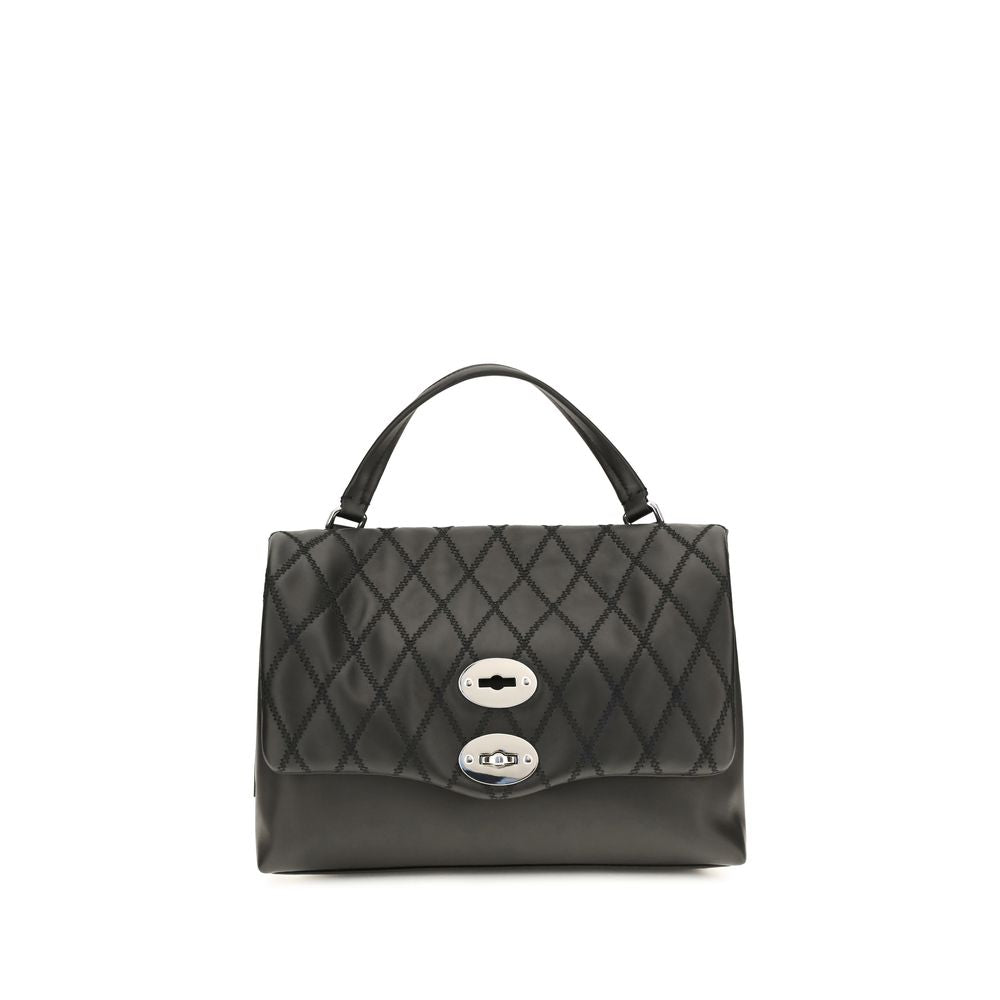 Zanellato Black Calf Leather Bos Taurus Shoulder Bag | Regal Royce