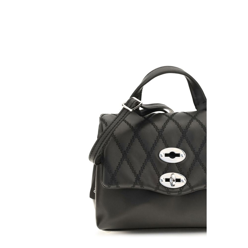 Zanellato Black Calf Leather Bos Taurus Shoulder Bag | Regal Royce