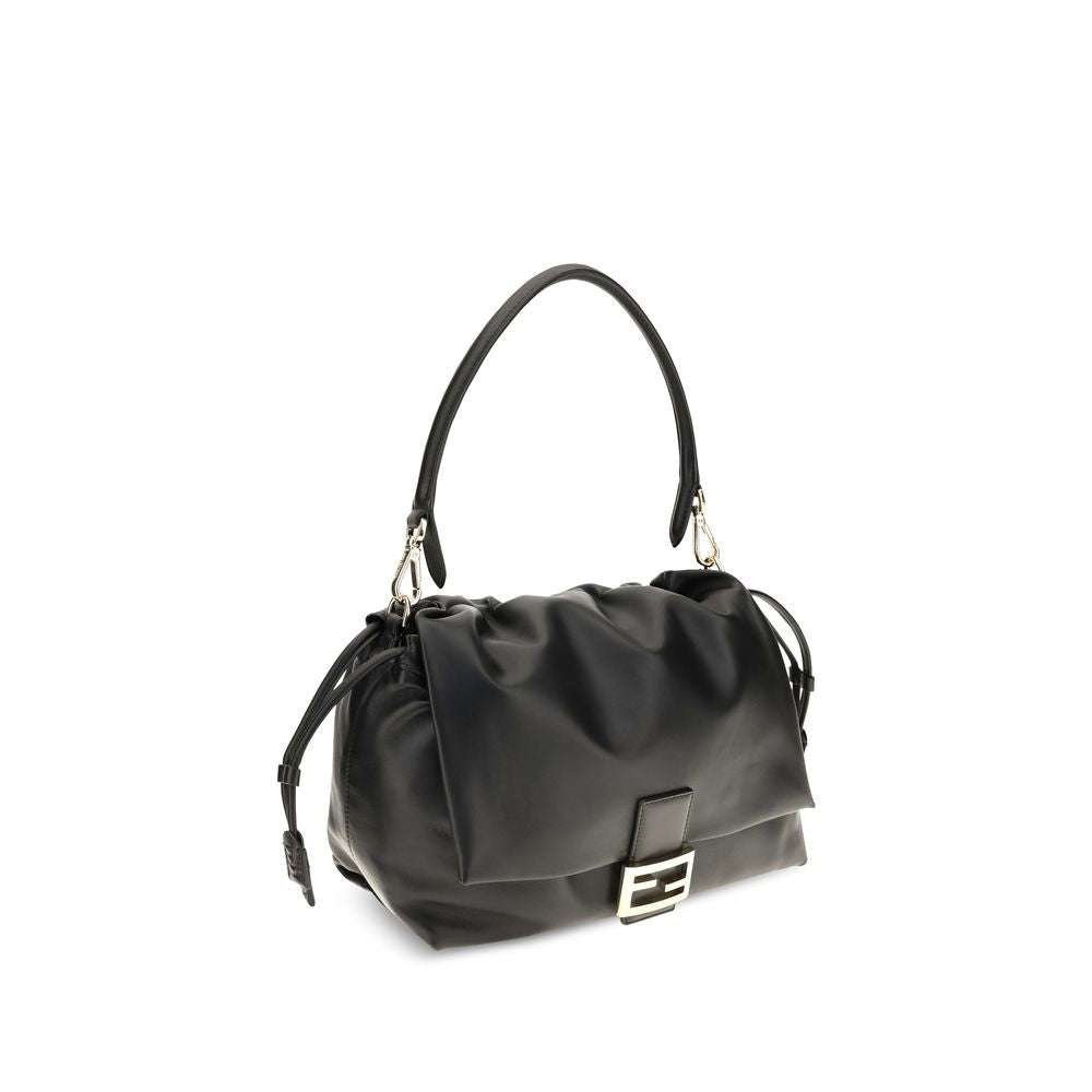 Fendi Black Calf Leather Bos Taurus Shoulder Bag | Regal Royce