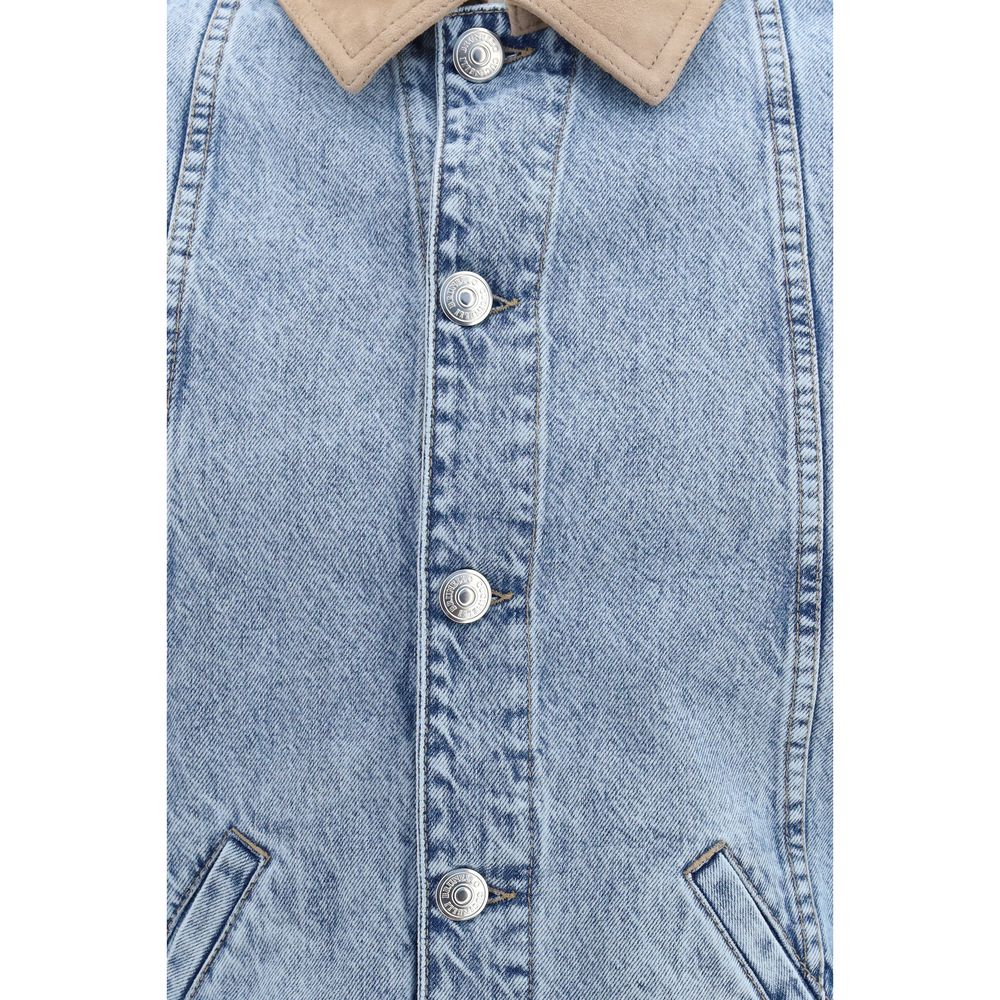Brunello Cucinelli Blue Cotton Denim Jacket | Regal Royce