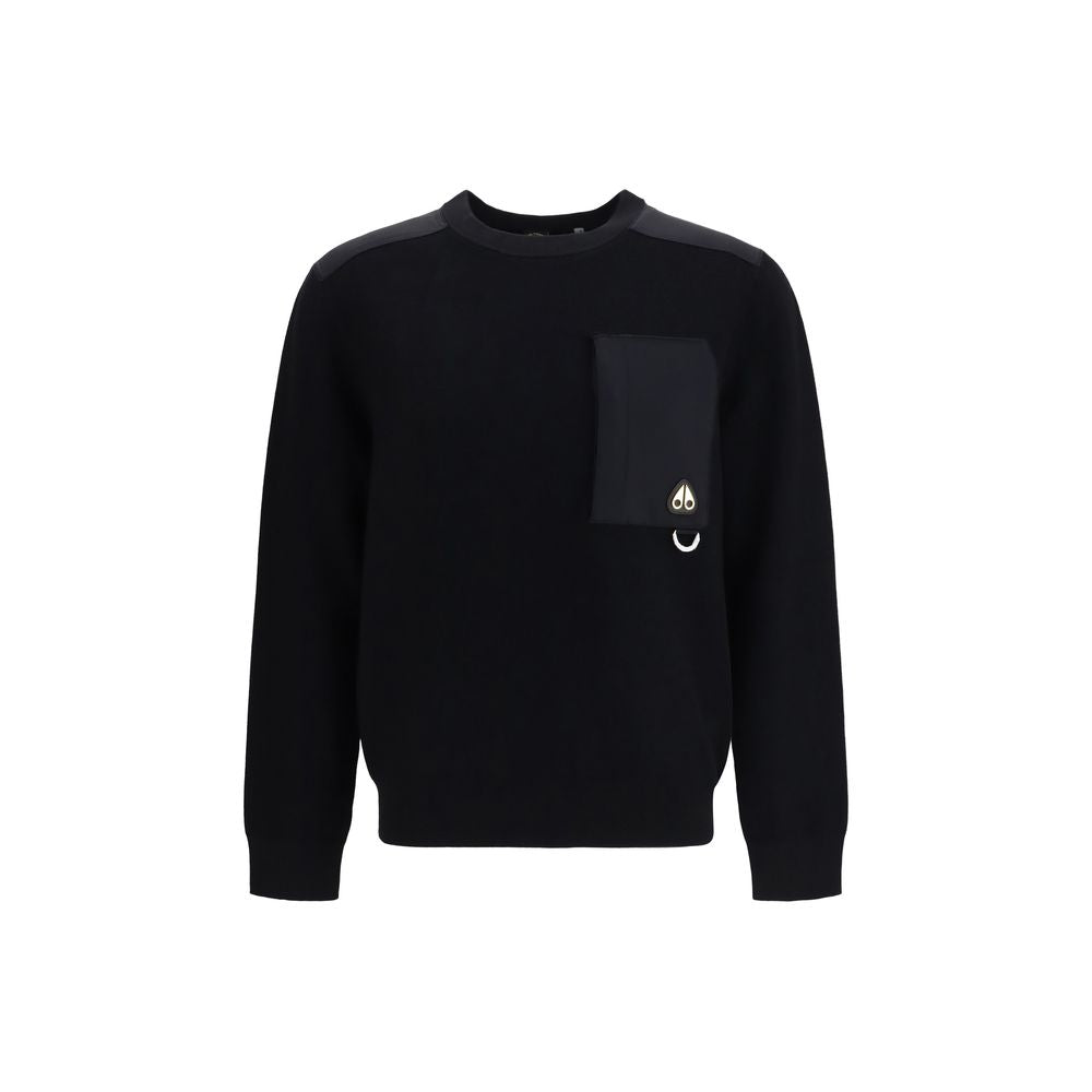Moose Knuckles Black Nylon Sweatshirt | Regal Royce