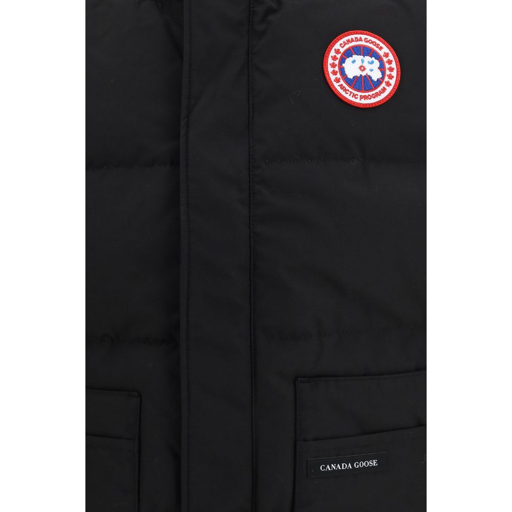 Canada Goose Black Recycled Polyester Sleeveless Jacket | Regal Royce