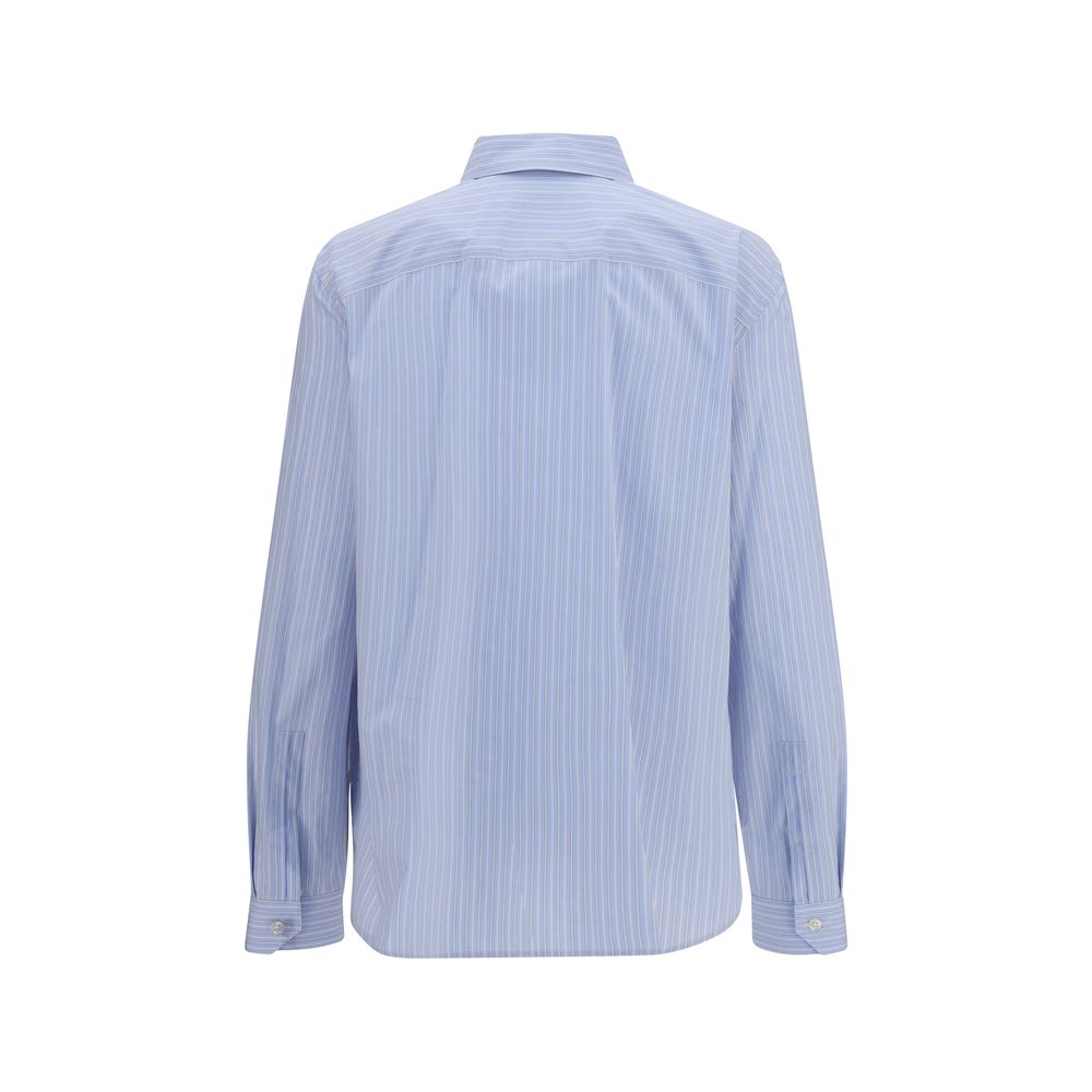 Saint Laurent Blue Cotton Pattern Shirt | Regal Royce