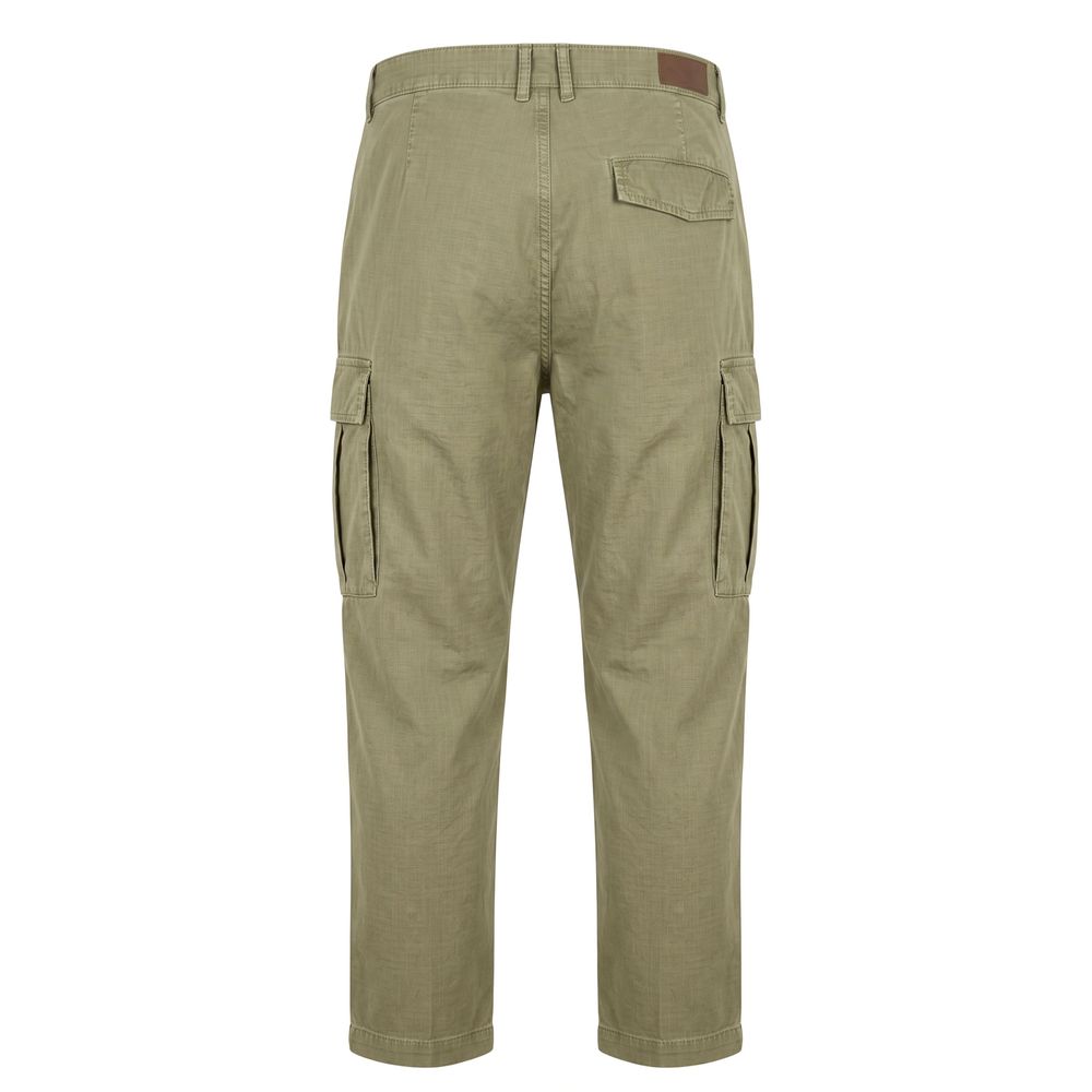 Trussardi Jeans Green Cotton Men Pants | Regal Royce
