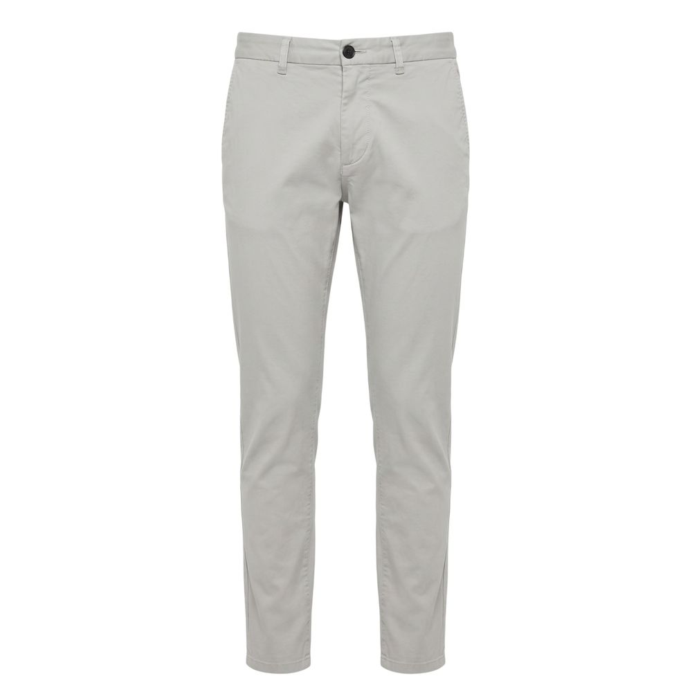 Trussardi Jeans Grey Cotton Men Pants | Regal Royce
