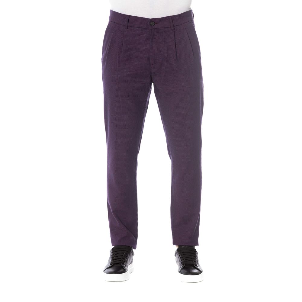 Trussardi Jeans Red Cotton Men's Pant | Regal Royce