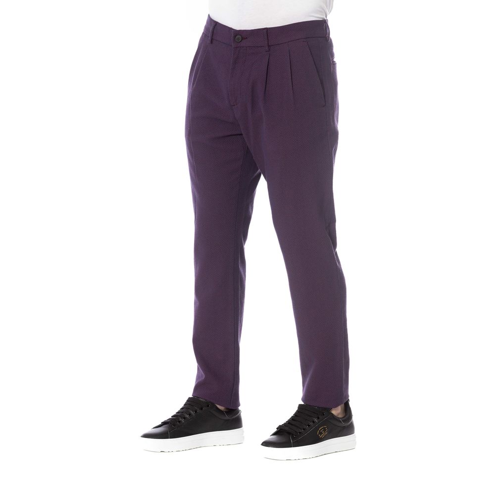 Trussardi Jeans Red Cotton Men's Pant | Regal Royce