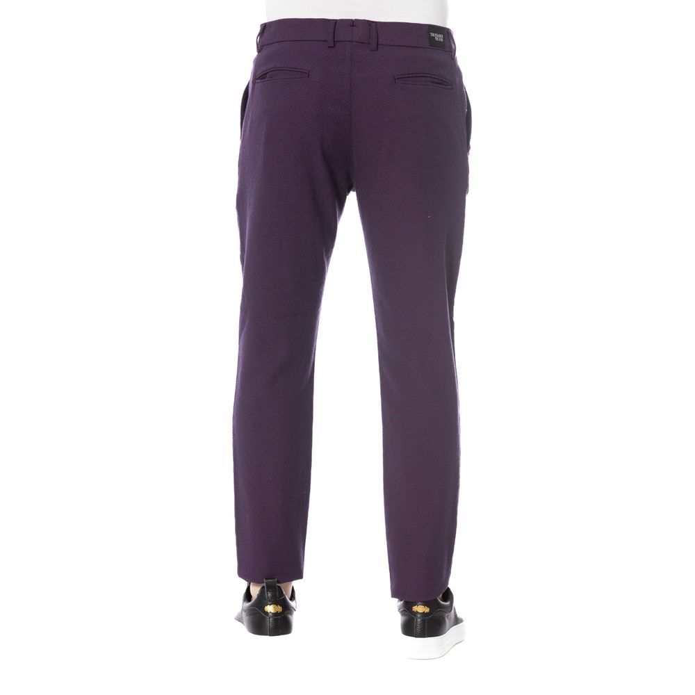 Trussardi Jeans Red Cotton Men's Pant | Regal Royce