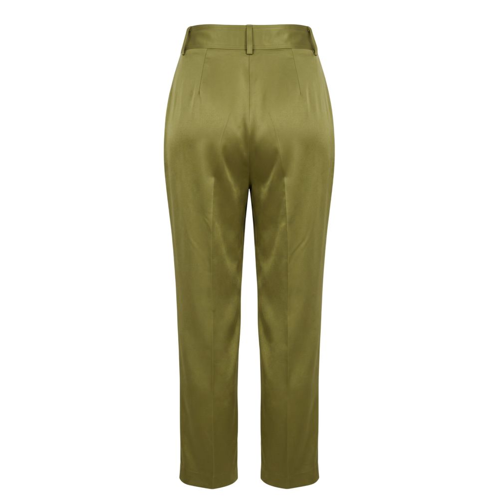 Trussardi Green Viscose Women Pants | Regal Royce