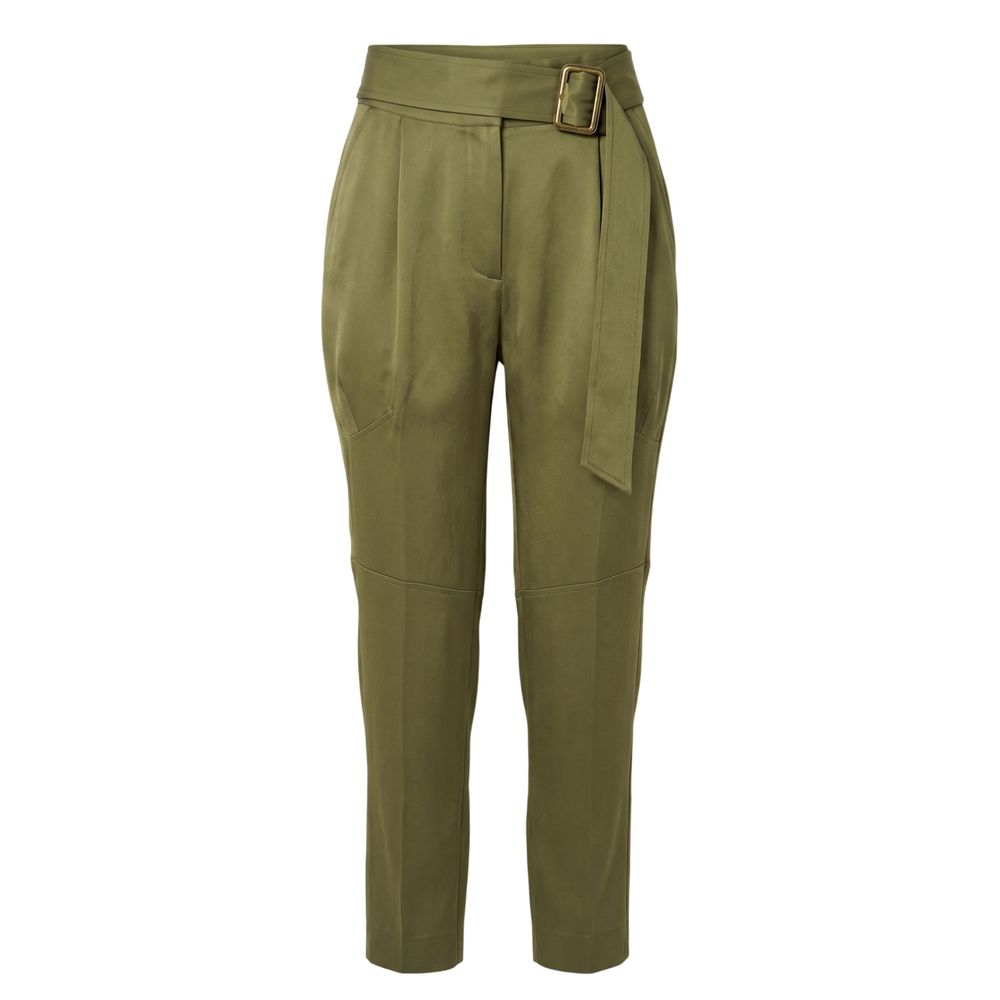 Trussardi Green Viscose Women Pants | Regal Royce