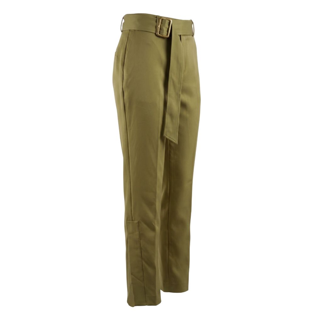 Trussardi Green Viscose Women Pants | Regal Royce