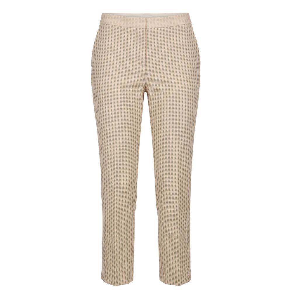 Trussardi Beige Viscose Women Pants | Regal Royce