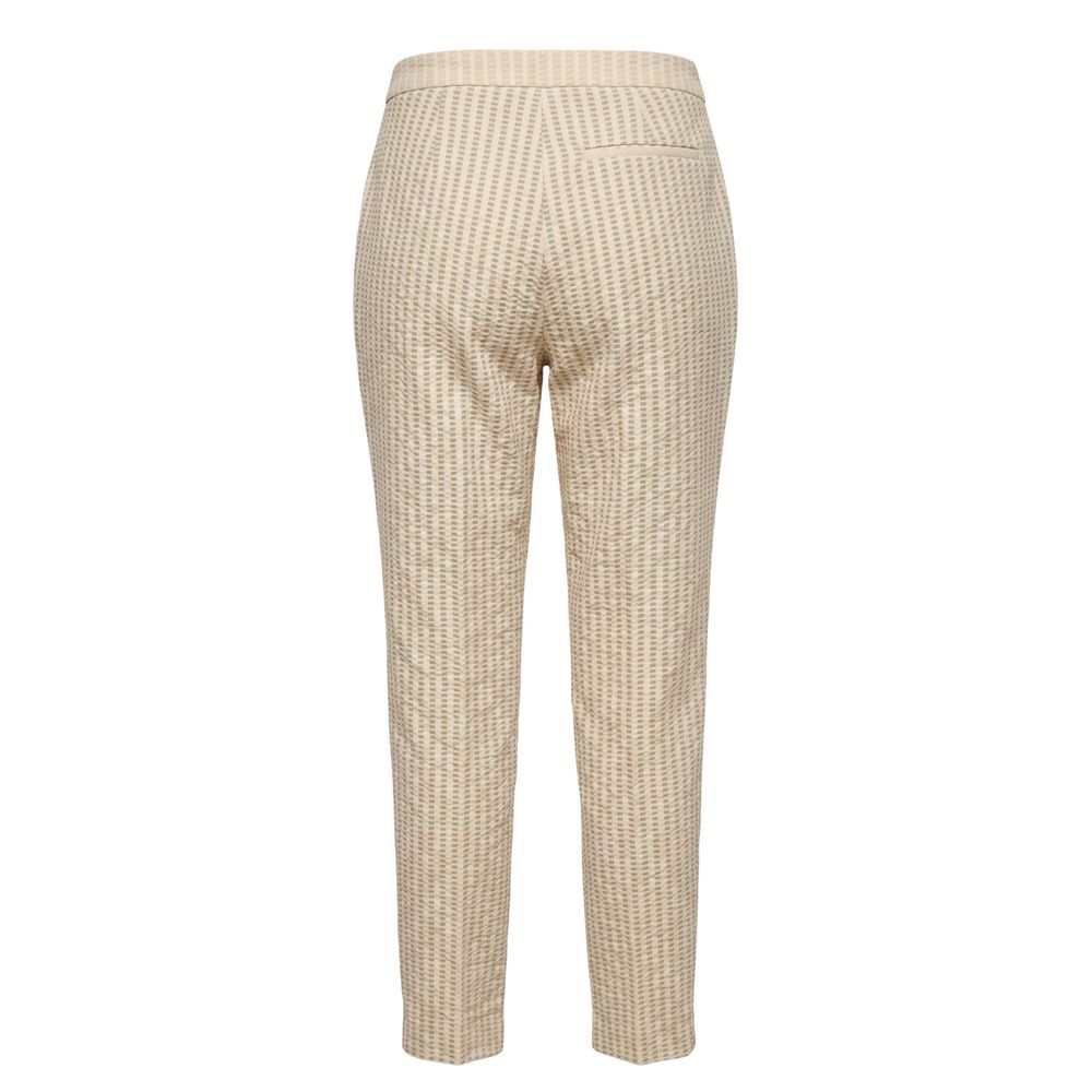 Trussardi Beige Viscose Women Pants | Regal Royce