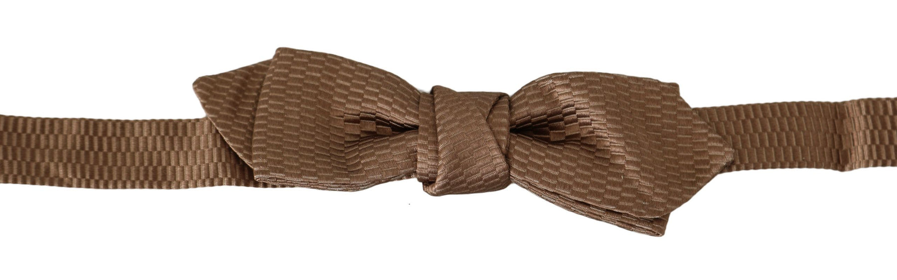Dolce & Gabbana Men Brown Gold Adjustable Neck Papillon Bow Tie | Regal Royce