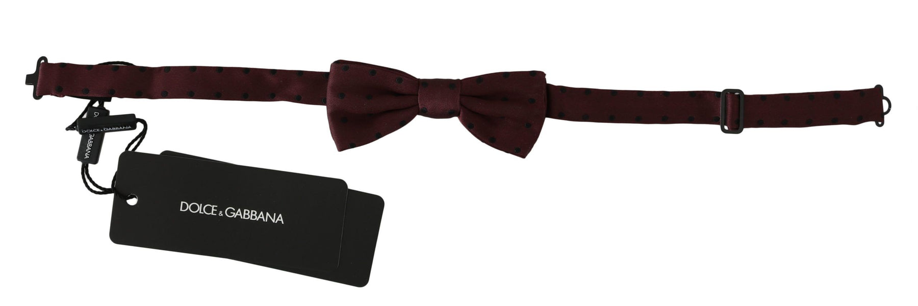 Dolce & Gabbana Purple Dotted Silk Adjustable Neck Papillon Bow Tie | Regal Royce