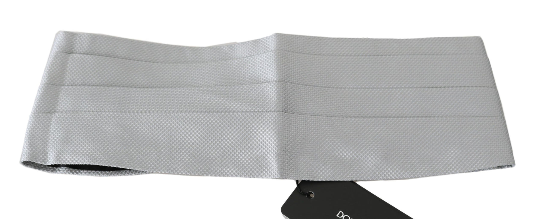 Dolce & Gabbana Gray Men Waist Belt 100% Silk Cummerbund | Regal Royce