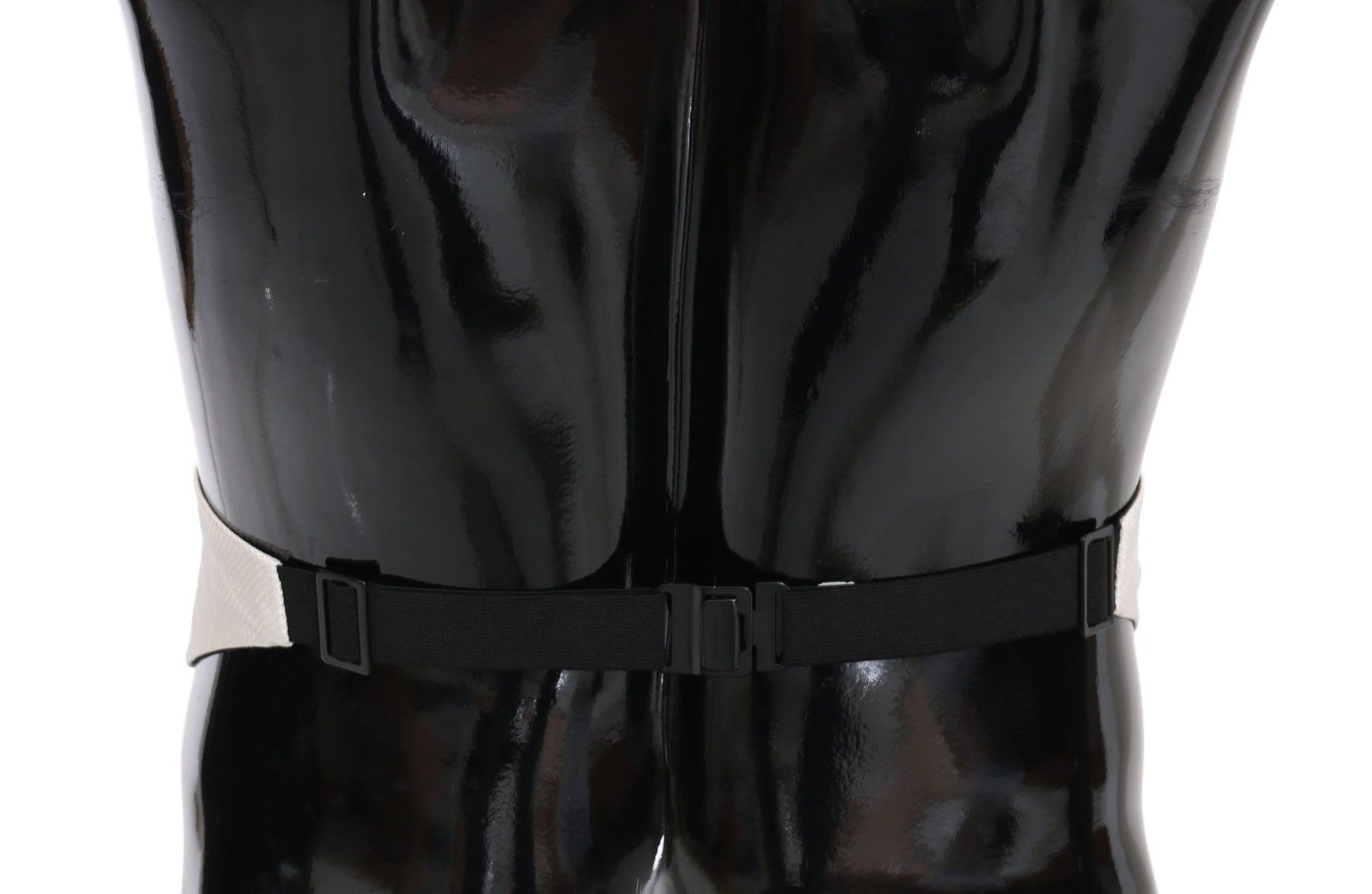 Dolce & Gabbana White Men Waist Belt 100% Silk Cummerbund | Regal Royce