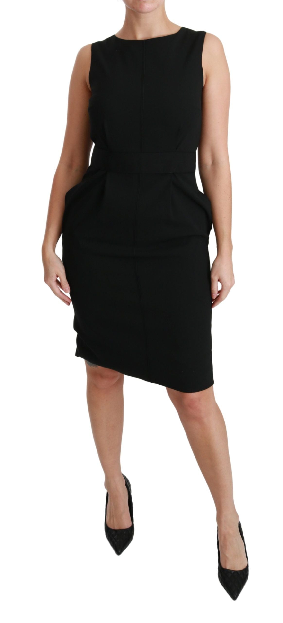 Dolce & Gabbana Black Sheath Stretch Formal Dress | Regal Royce