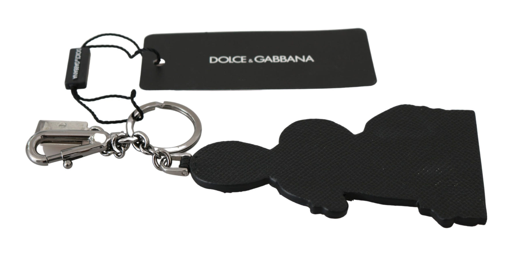 Dolce & Gabbana Leather Dominico Stefano #DGFAMILY Logo Badge Keychain | Regal Royce