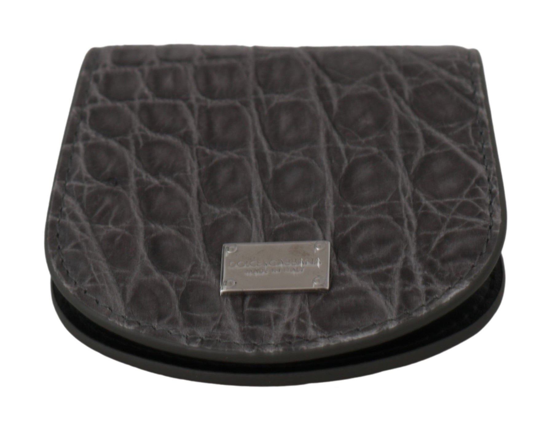 Dolce & Gabbana Gray Exotic Skin Condom Case Holder Pocket Wallet | Regal Royce