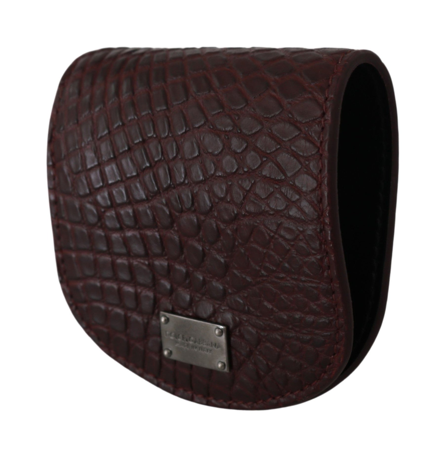 Dolce & Gabbana Brown Exotic Skin Pocket Condom Case Holder | Regal Royce