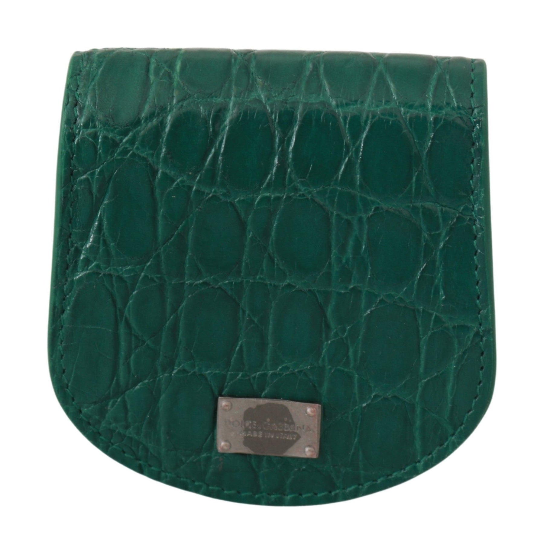 Dolce & Gabbana Green Exotic Skins Condom Case Holder Wallet | Regal Royce