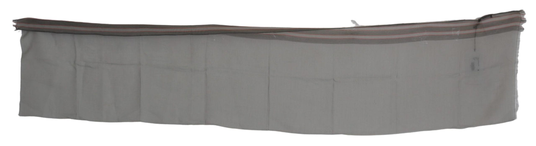 Costume National Gray Fringe Neck Wrap Cotton Scarf | Regal Royce