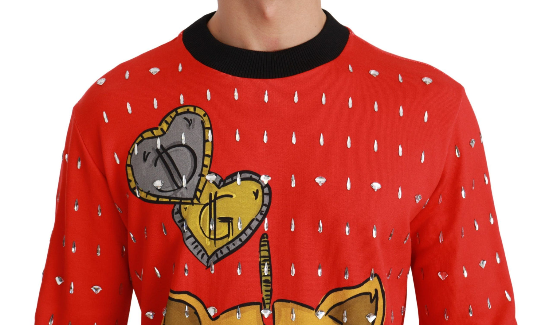 Dolce & Gabbana Red Crystal Pig of the Year Sweater | Regal Royce