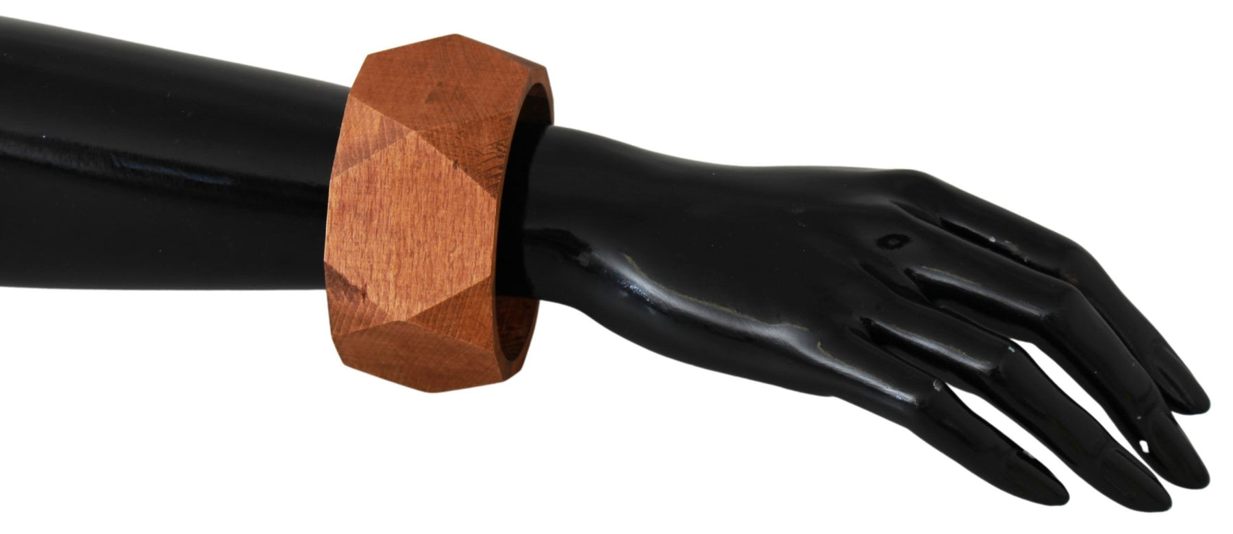 Costume National Brown Wooden Branded Bracelet | Regal Royce