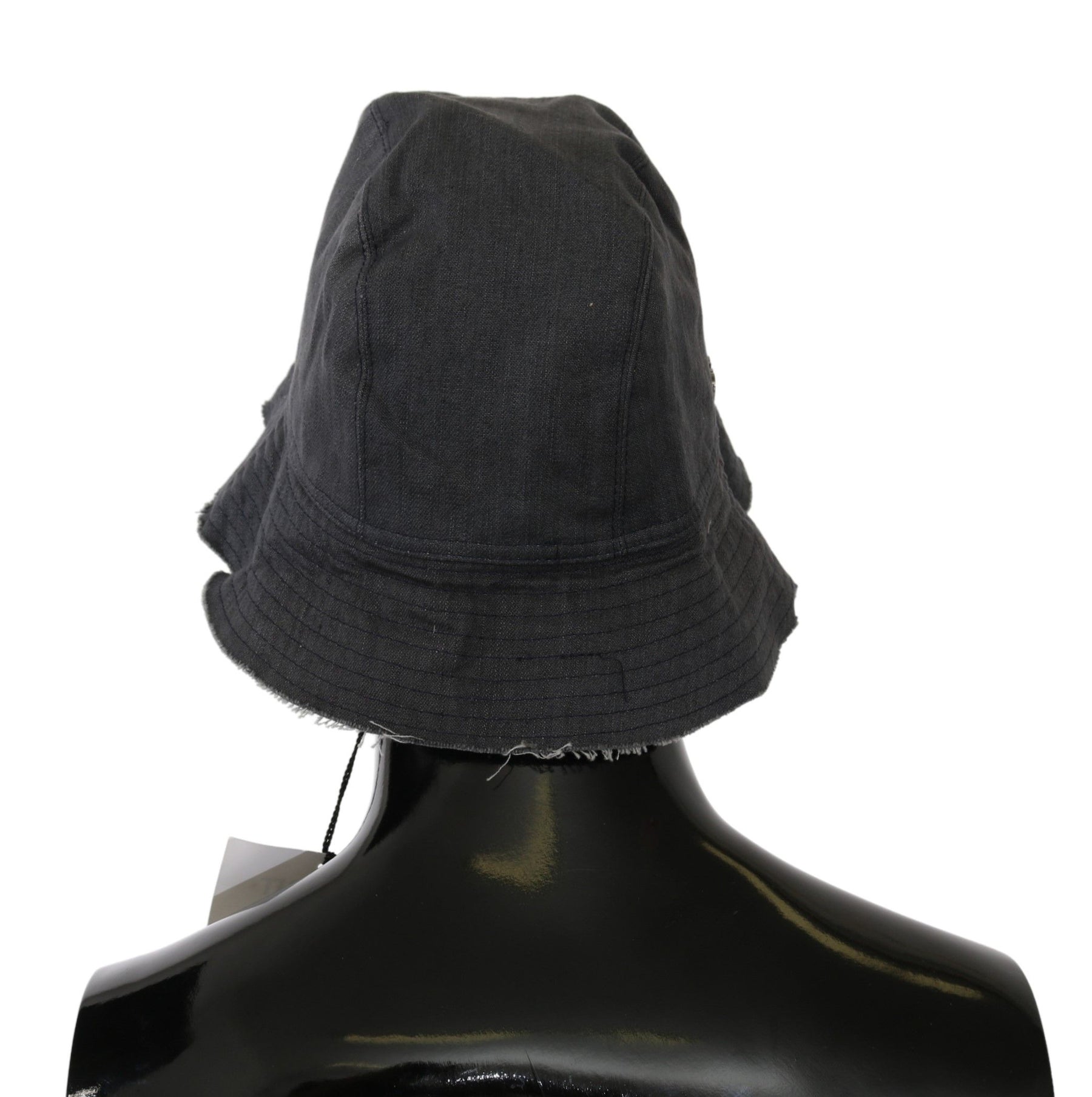 Costume National Black Washed Wide Brim Outdoor Bucket Hat | Regal Royce