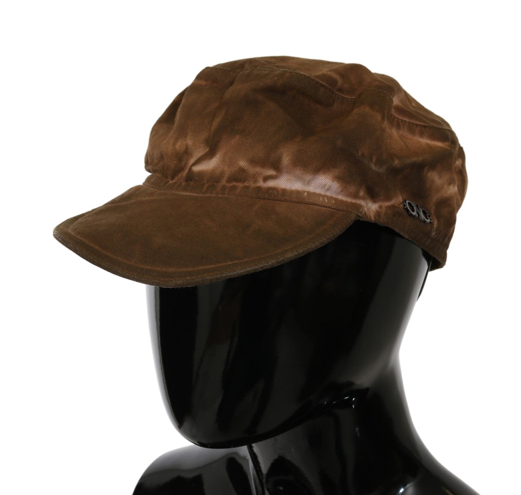 Costume National Brown Newsboy Beret Cabbie Fedora Hat | Regal Royce