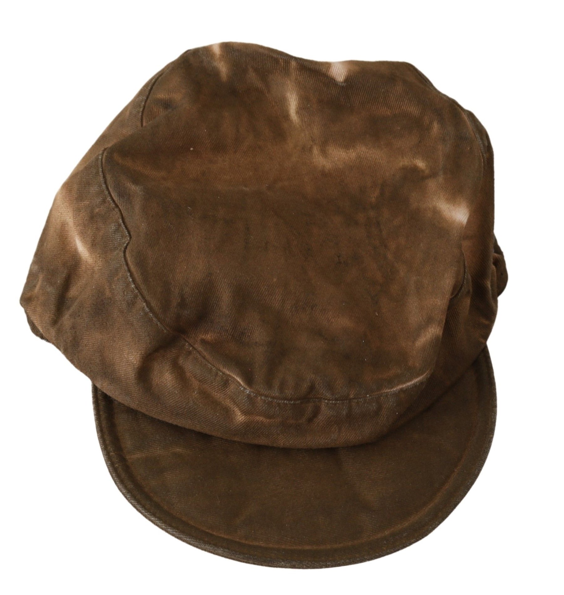 Costume National Brown Newsboy Beret Cabbie Fedora Hat | Regal Royce
