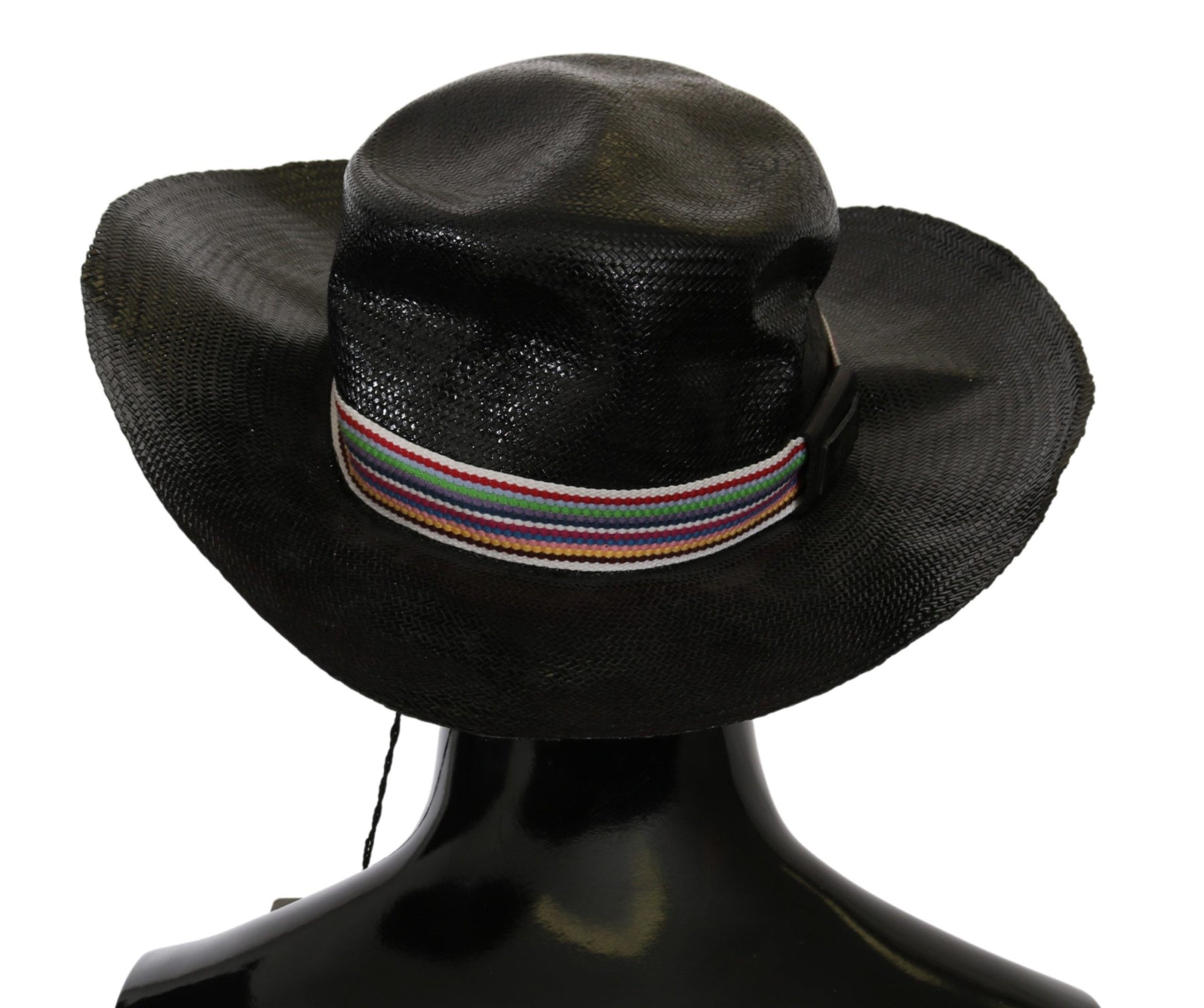 Costume National Black Wide Brim Cowboy Solid Hat | Regal Royce
