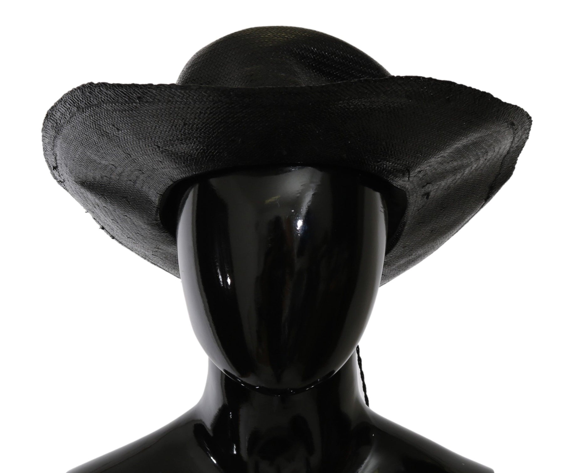 Costume National Black Wide Brim Cowboy Solid Hat | Regal Royce