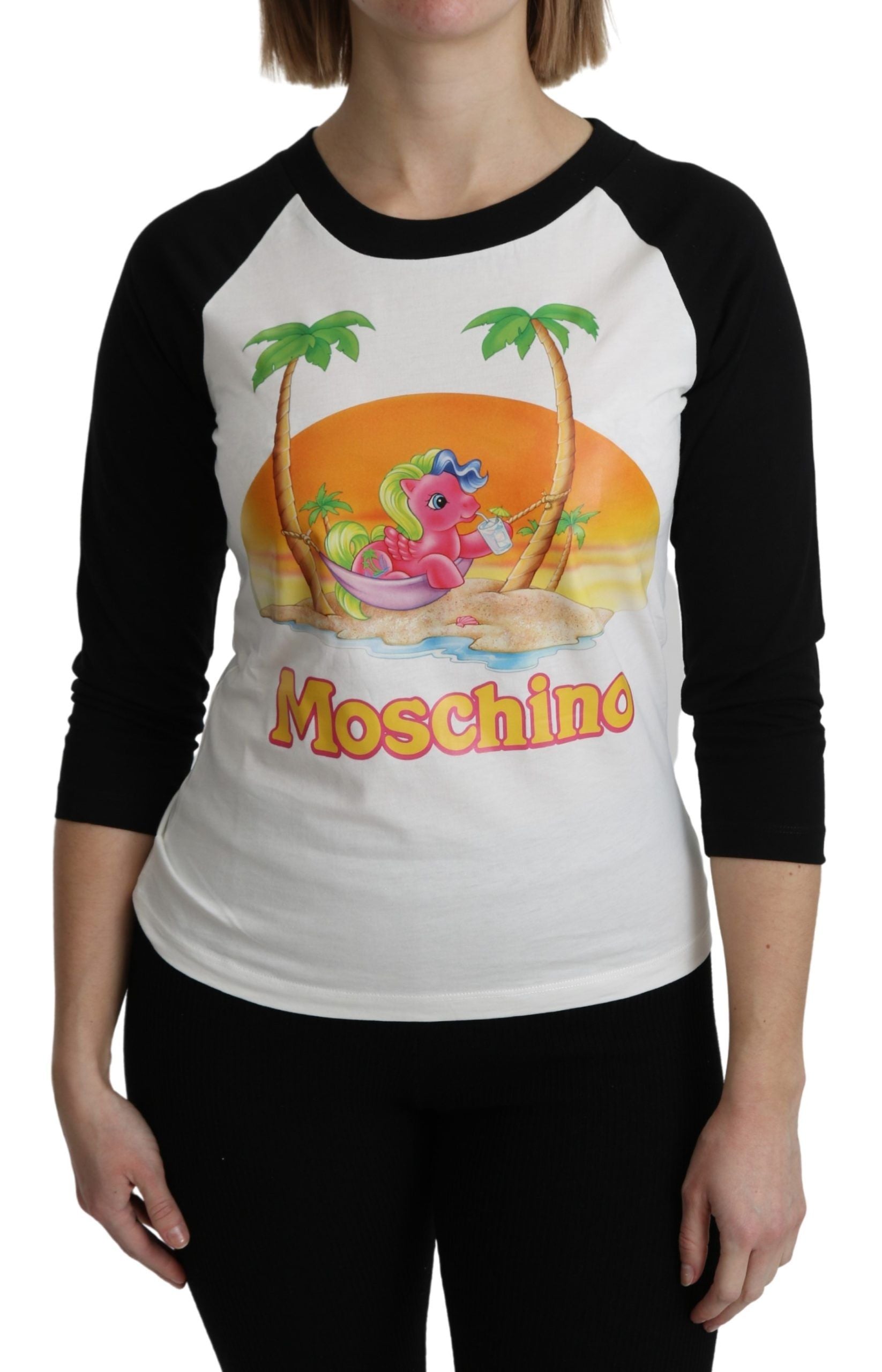 Moschino White Cotton T-shirt My Little Pony Top Tshirt | Regal Royce
