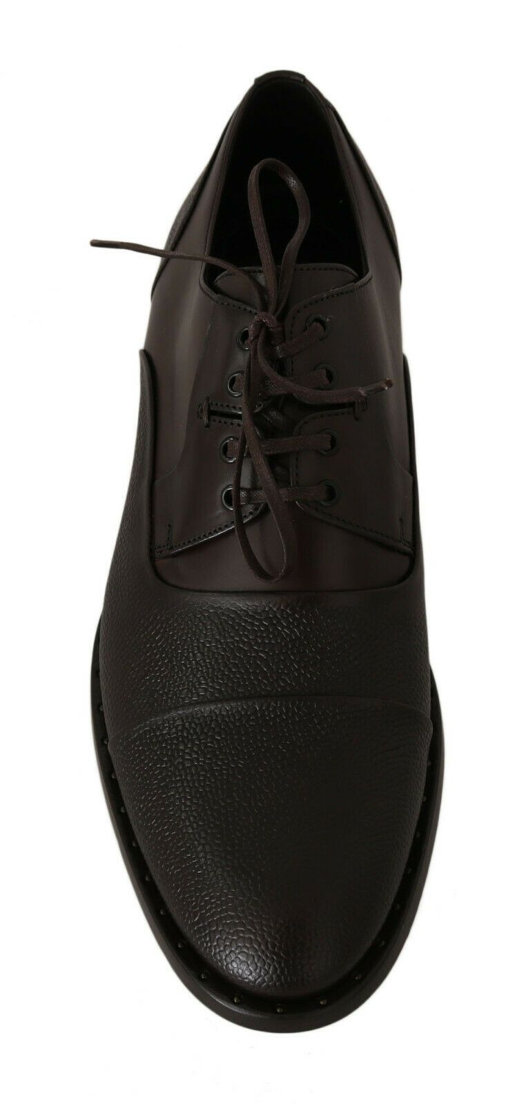 Dolce & Gabbana Brown Leather Laceups Dress Mens Shoes | Regal Royce