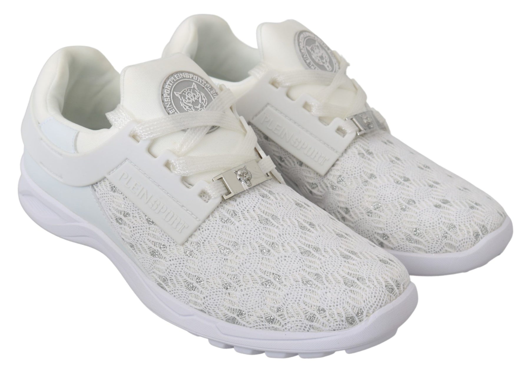Philipp Plein White Polyester Casual Sneakers Shoes | Regal Royce