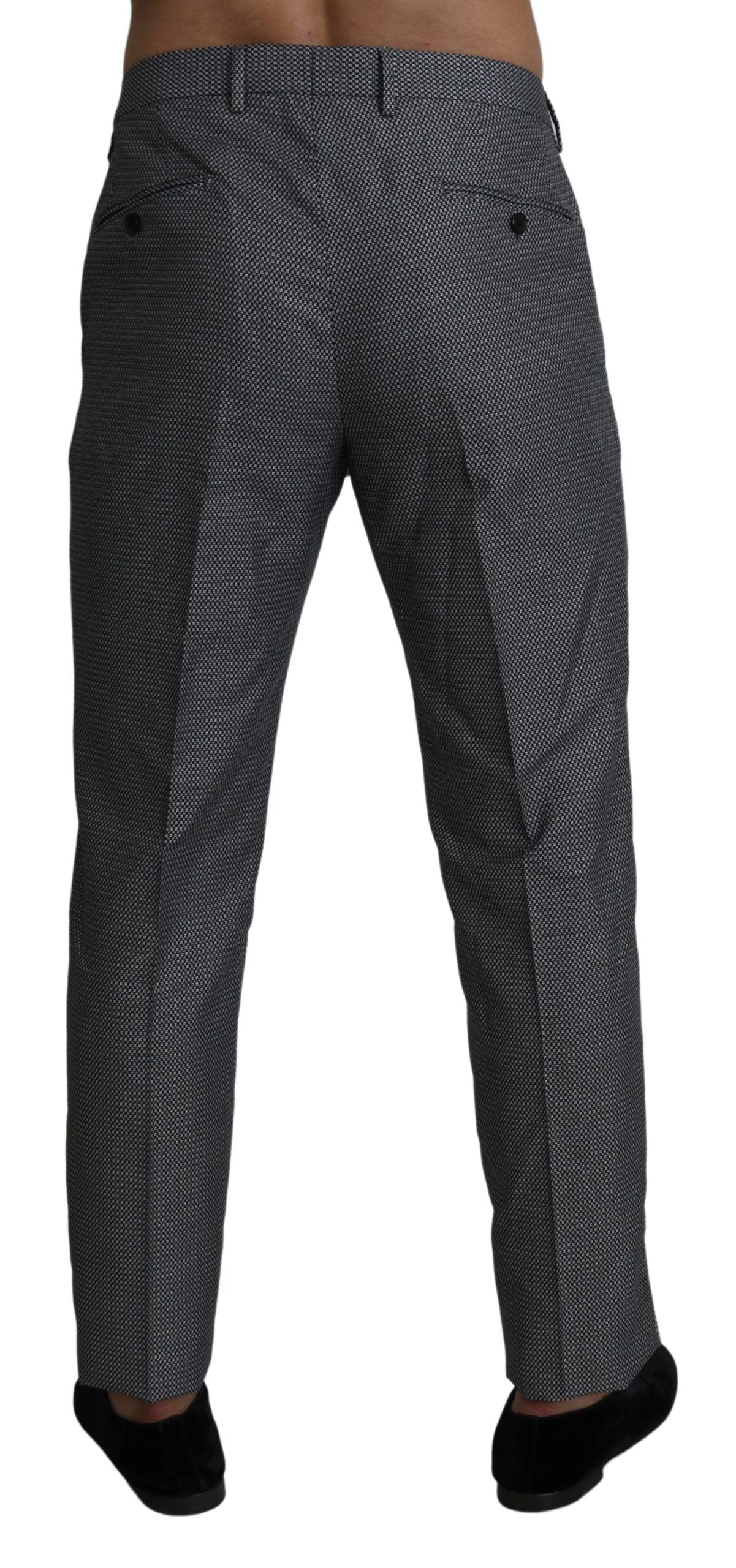 Dolce & Gabbana Gray Formal Dress Trouser Slim Fit Pants | Regal Royce