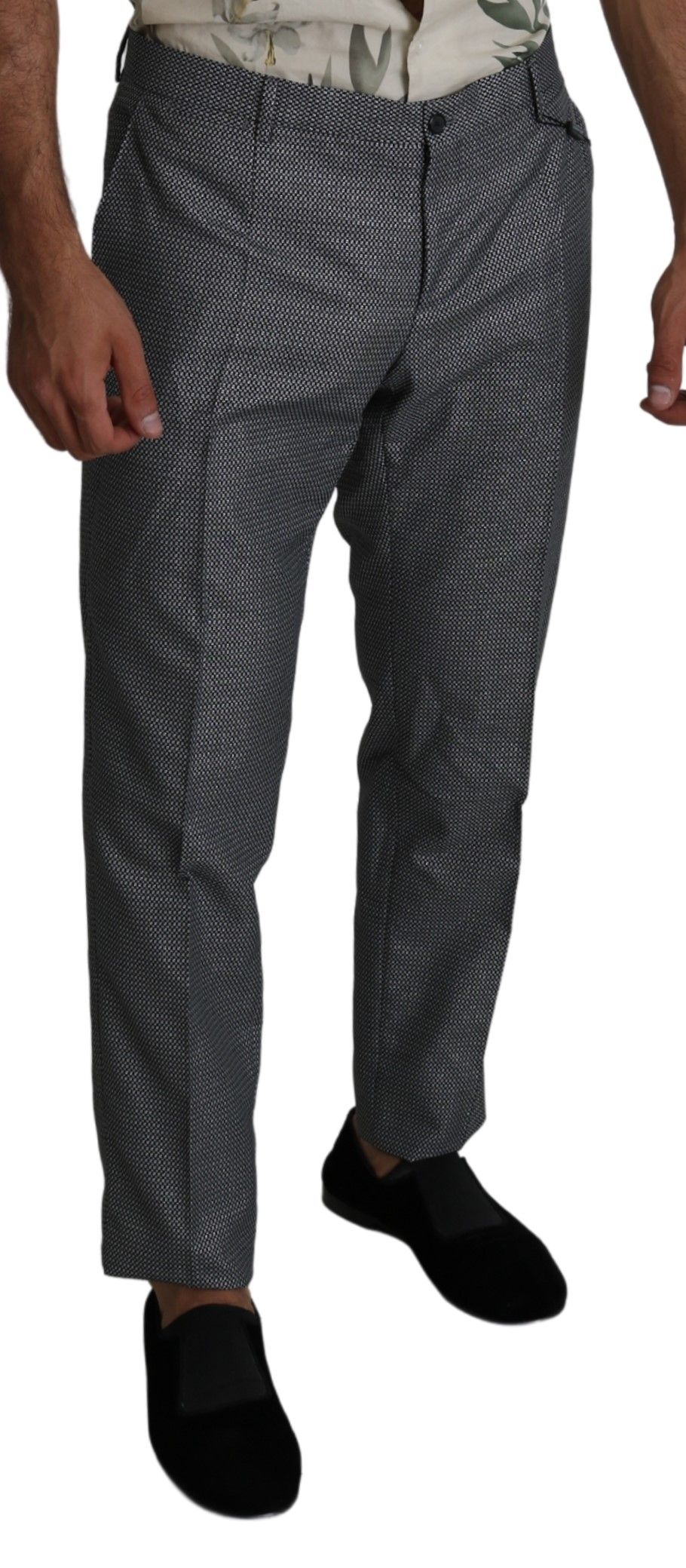 Dolce & Gabbana Gray Formal Dress Trouser Slim Fit Pants | Regal Royce