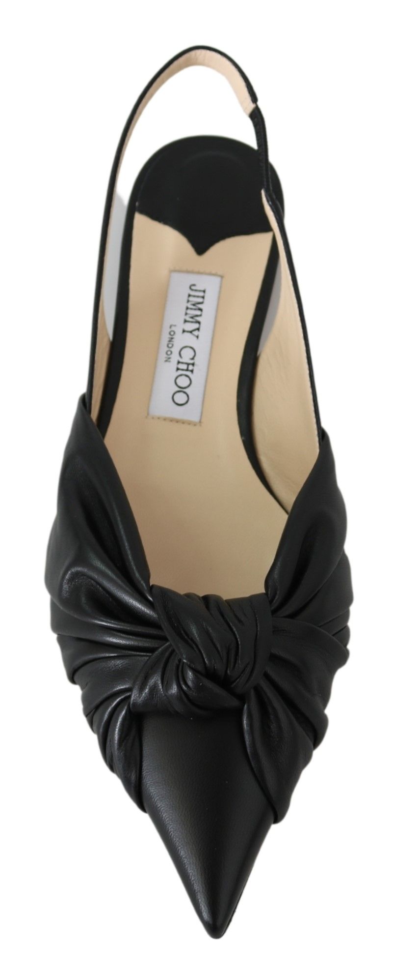 Jimmy Choo Black Leather Annabell Flat Shoes | Regal Royce