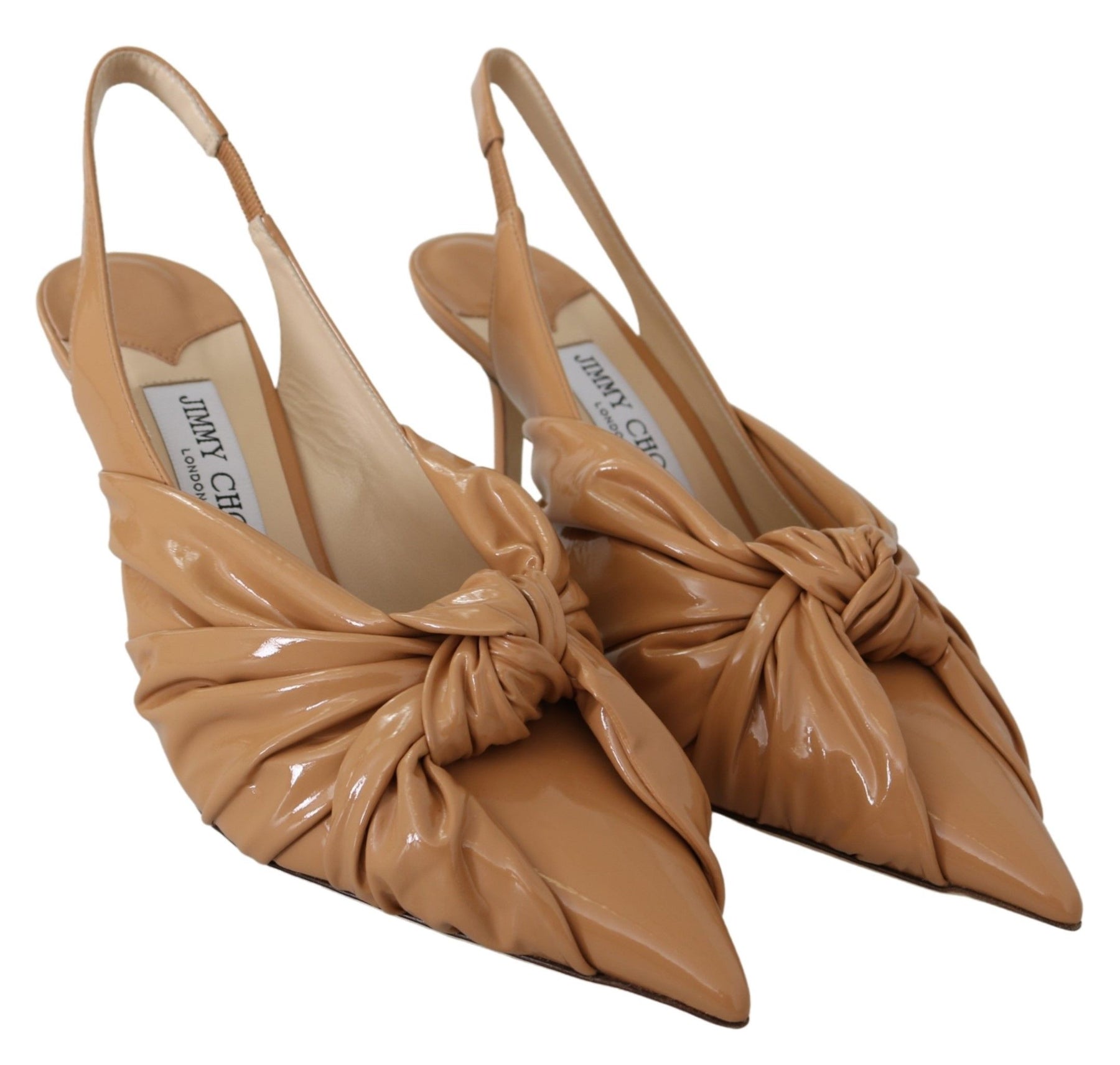 Jimmy Choo Caramel Brown Leather Annabell 85  Pumps | Regal Royce