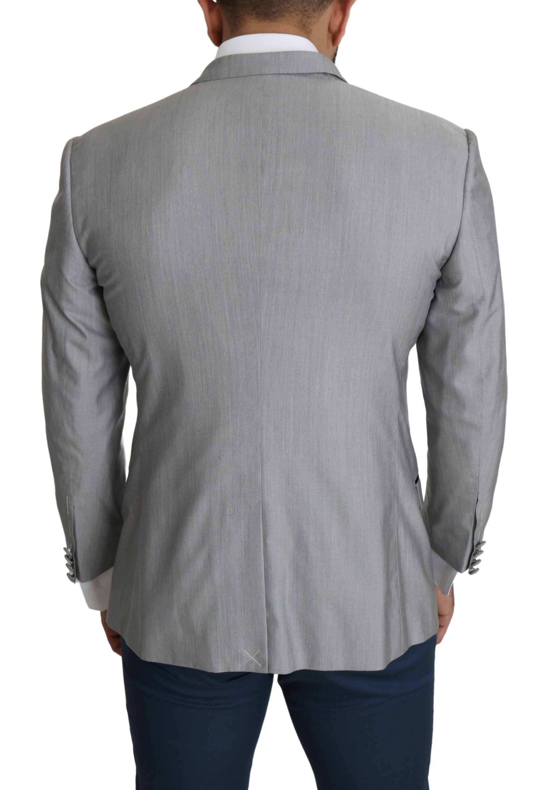 Dolce & Gabbana Light Gray Single Breasted SARTORIA Blazer | Regal Royce