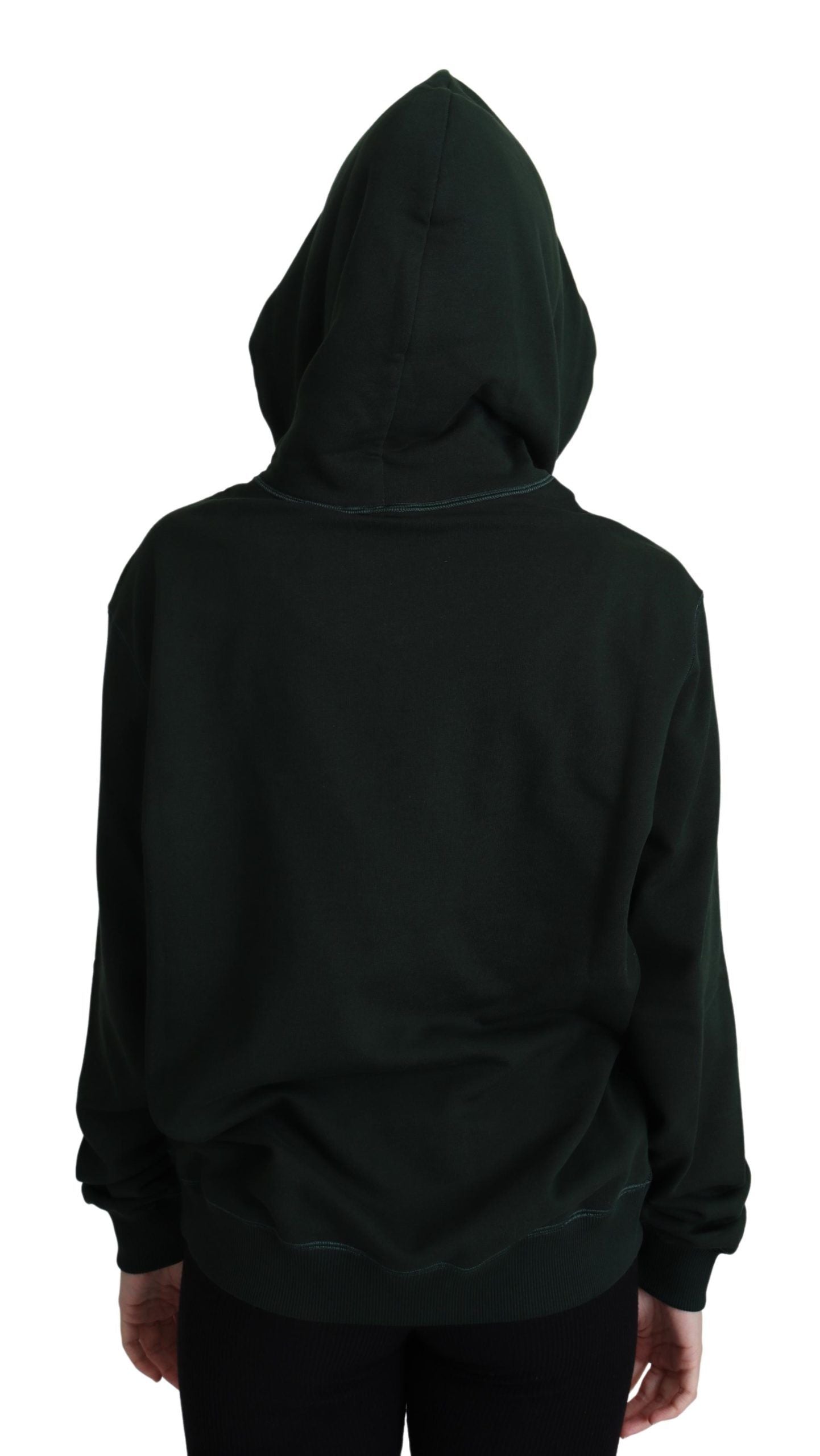 Dolce & Gabbana Dark Green Crown Embroidery Hoodie | Regal Royce