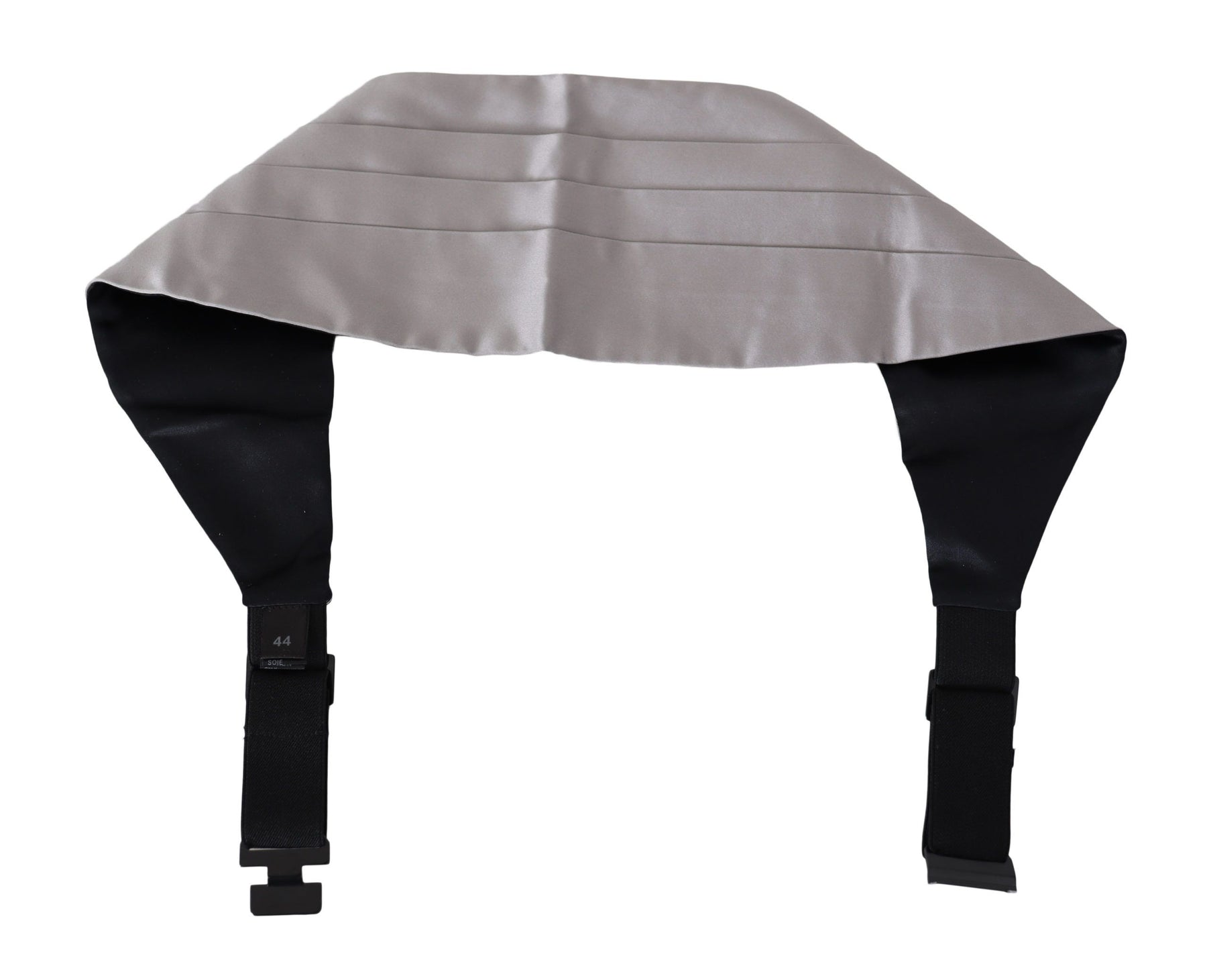 Dolce & Gabbana Gray Men Waist Belt 100% Silk Cummerbund | Regal Royce