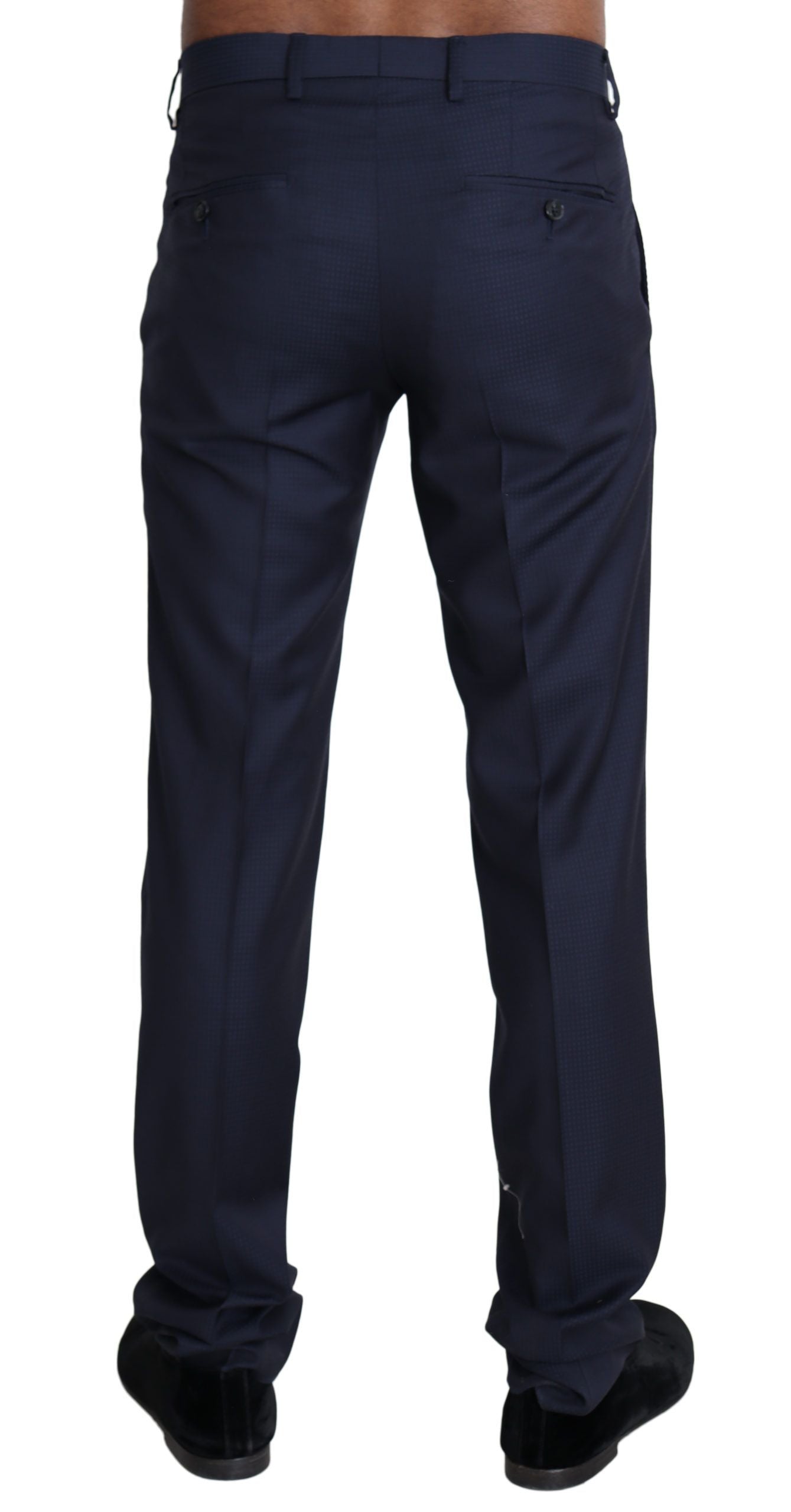 Dolce & Gabbana Navy Blue Dress Formal Men Trouser Pants | Regal Royce