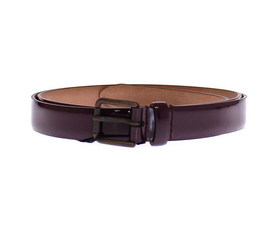 Dolce & Gabbana Purple Leather Logo Cintura Gürtel Belt | Regal Royce