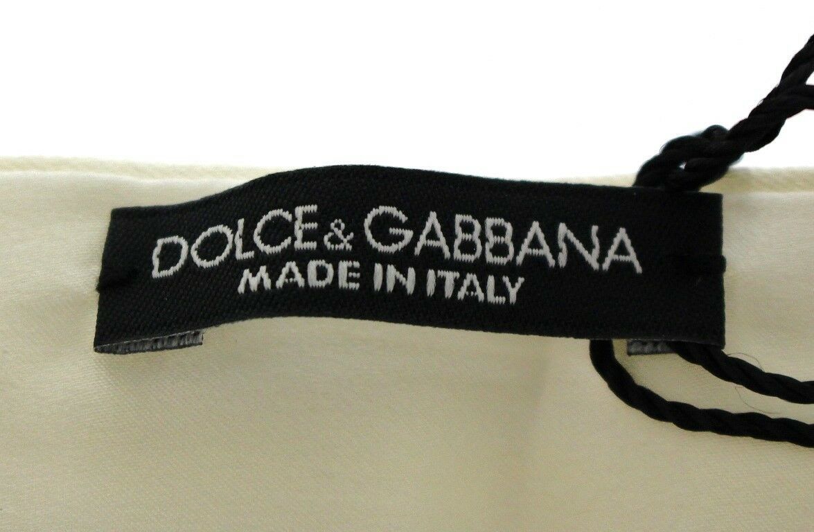 Dolce & Gabbana White Waist Silk Cummerbund Belt | Regal Royce