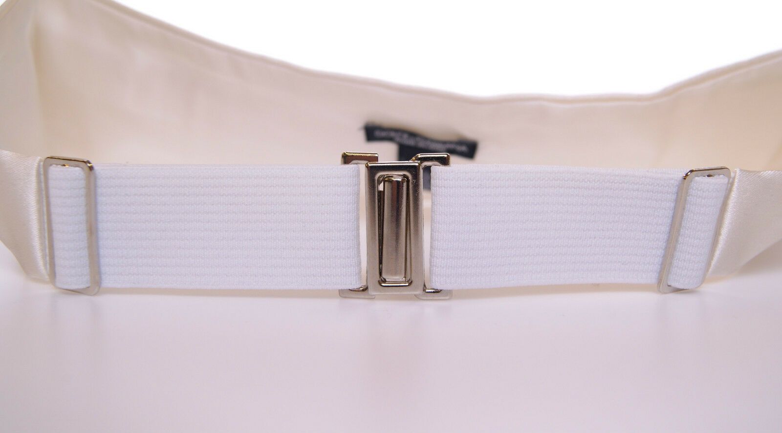 Dolce & Gabbana White Waist Tuxedo Smoking Belt Cummerbund | Regal Royce